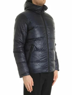 Piumino reversibile blu