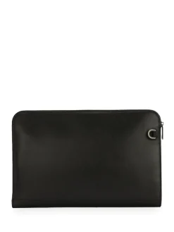 Pochette con logo in rilievo