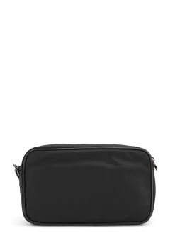 Pochette In Nylon Con Iconico Ricamo Logo
