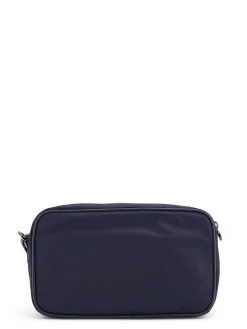 Pochette In Nylon Con Iconico Ricamo Logo