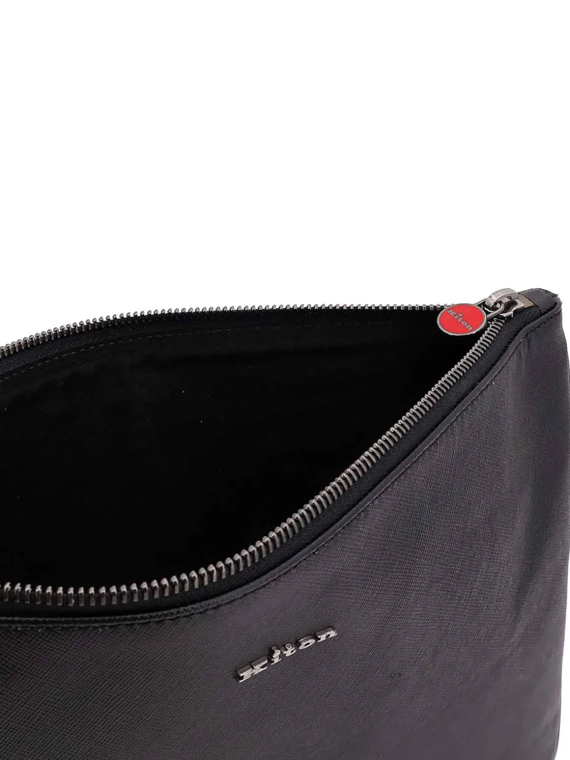 Pochette In Nylon Con Iconico Ricamo Logo