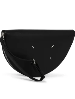 Pochette in pelle Saffiano Nera