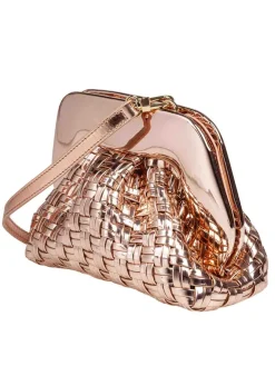 Pochette In Tessuto Vegano Specchiato