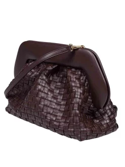 Pochette In Tessuto Vegano Intrecciato