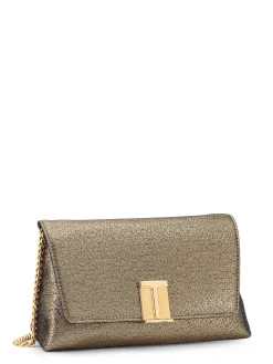 Pochette Laminata Con Tracolla A Catena