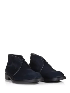 Polacco in camoscio Blu Navy