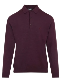 Polo a maniche lunghe a maglia