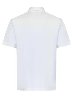 Polo e allungamento bianco a maniche corte
