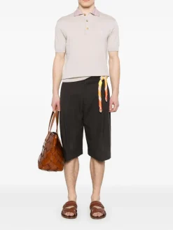 Polo in maglia beige