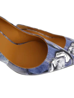 Pompa in denim Patchwork Heritage