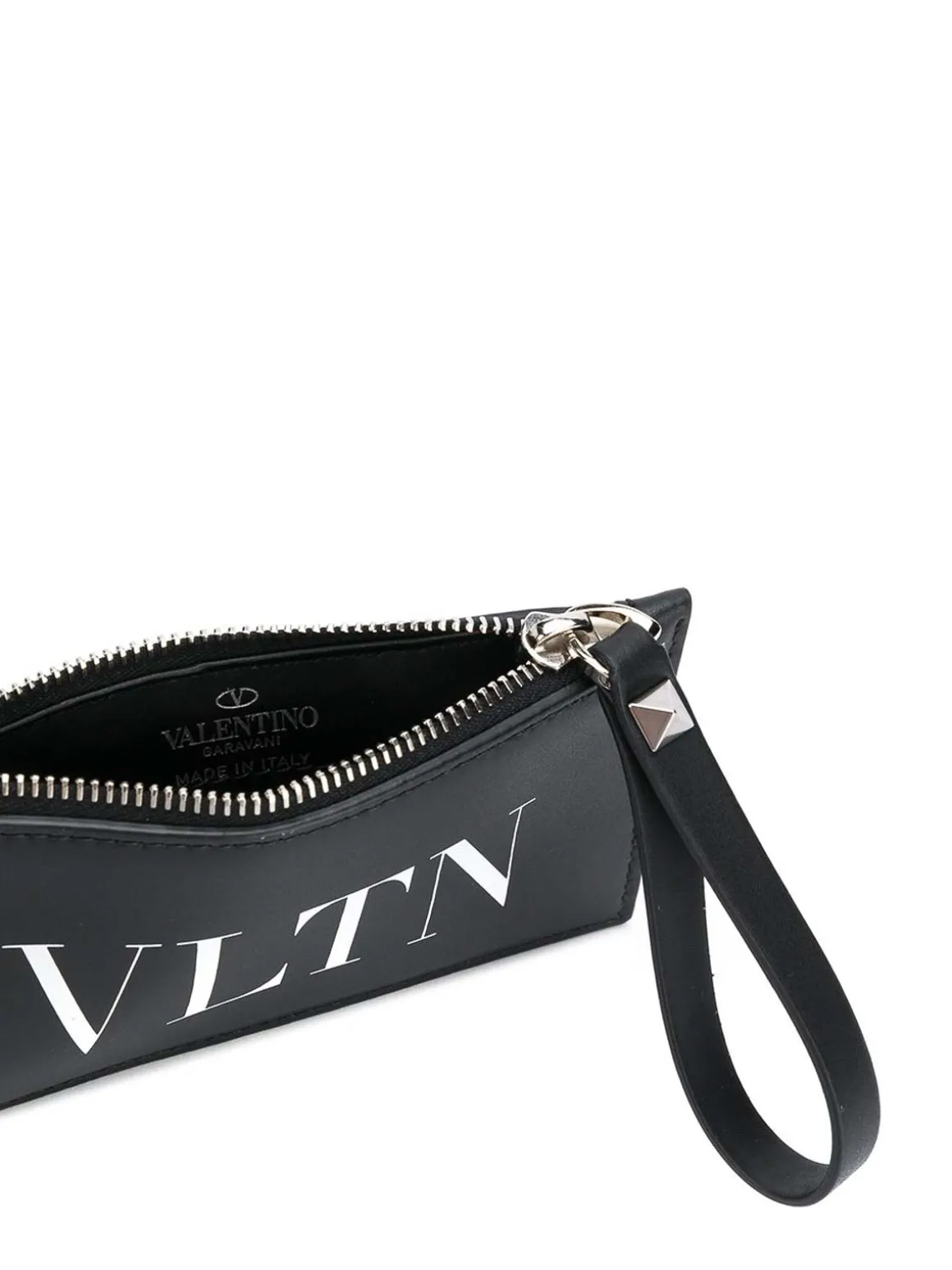 Portacarte con cerniera con stampa logo Vltn