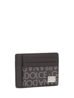 Portacarte con logo all-over