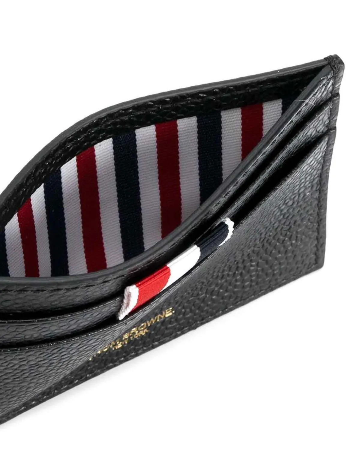 Portacarte in pelle nera