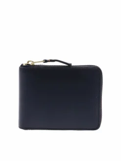 Portafoglio Classic Leather blu navy