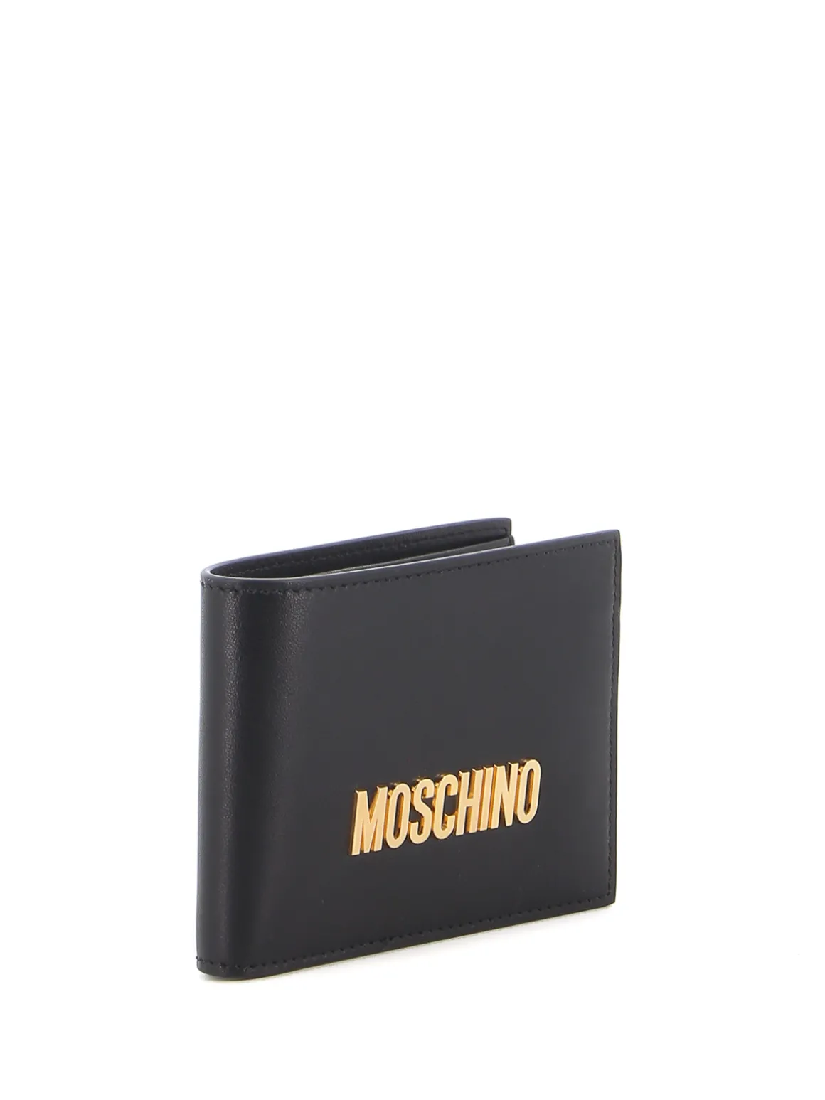 Portafoglio con logo in metallo
