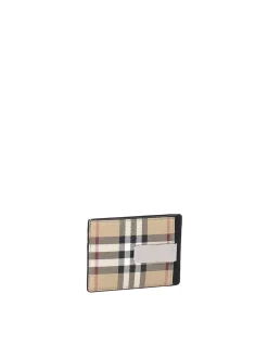 Portafoglio con motivo check vintage