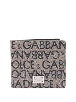 Portafoglio in canvas spalmato con logo