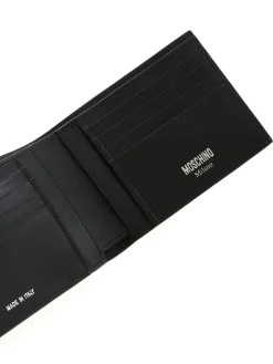 Portafoglio in pelle con logo