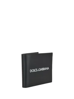 Portafoglio in pelle con stampa logo