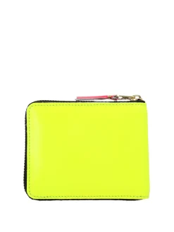 Portafoglio in pelle fluo