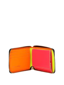 Portafoglio in pelle fluo