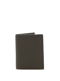 Portafoglio in pelle marrone scuro