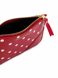 Portafoglio in pelle pois