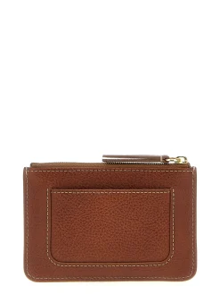 Portafoglio piccolo con placca Mulberry