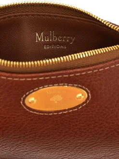 Portafoglio piccolo con placca Mulberry