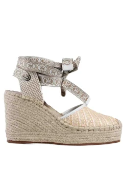 Praia Bicolor Straw Espadrille zeppe
