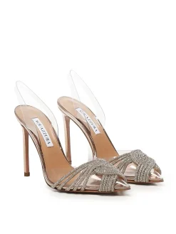 Pumpe Gatsby in PVC con cristalli