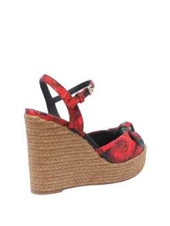 Rose Print Wedge