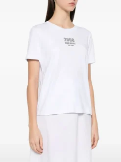 S Max Mara T-shirt Quieto Bianco