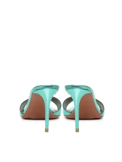 Sabot in pelle a specchio Alixia