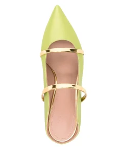 Sabot in pelle verde