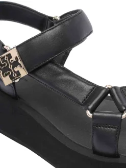 Sandali a piattaforma dolce nera