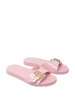 Sandali a scorrimento della fibbia rosa