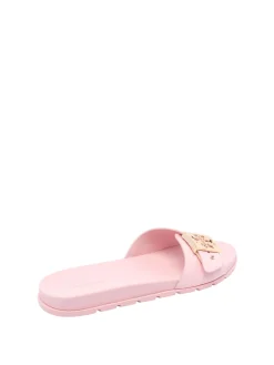 Sandali a scorrimento della fibbia rosa