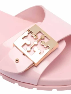 Sandali a scorrimento della fibbia rosa