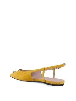 Sandali c-me slingback in pelle scamosciata
