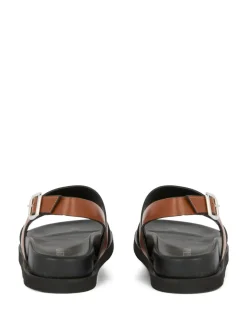 Sandali in pelle di vitello nero