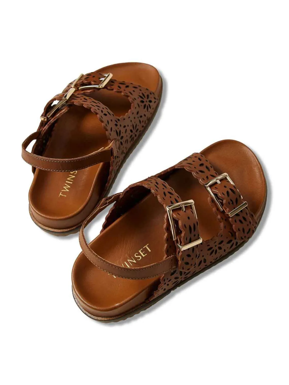 Sandali In Pelle Taglio Laser