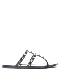Sandali infradito piatti in gomma Rockstud