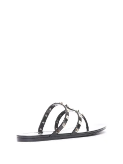Sandali infradito piatti in gomma Rockstud