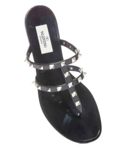 Sandali infradito piatti in gomma Rockstud