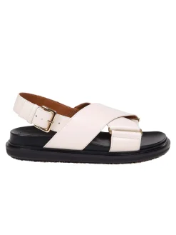 Sandalo Fussbett In Pelle