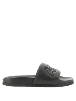 Sandalo scorrevole in pelle
