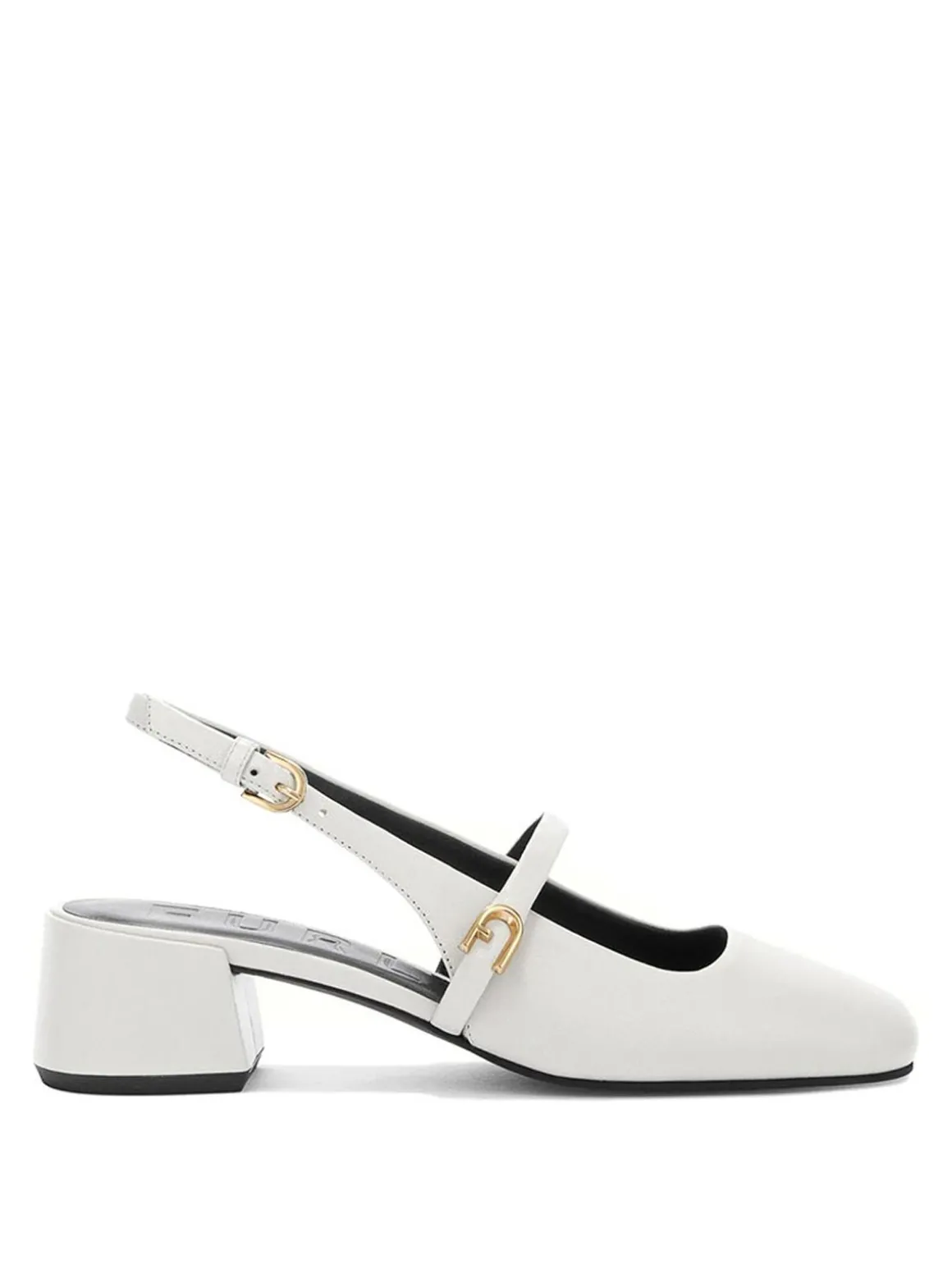 Scarpa Mary Jane In Pelle Colore Marshmallow