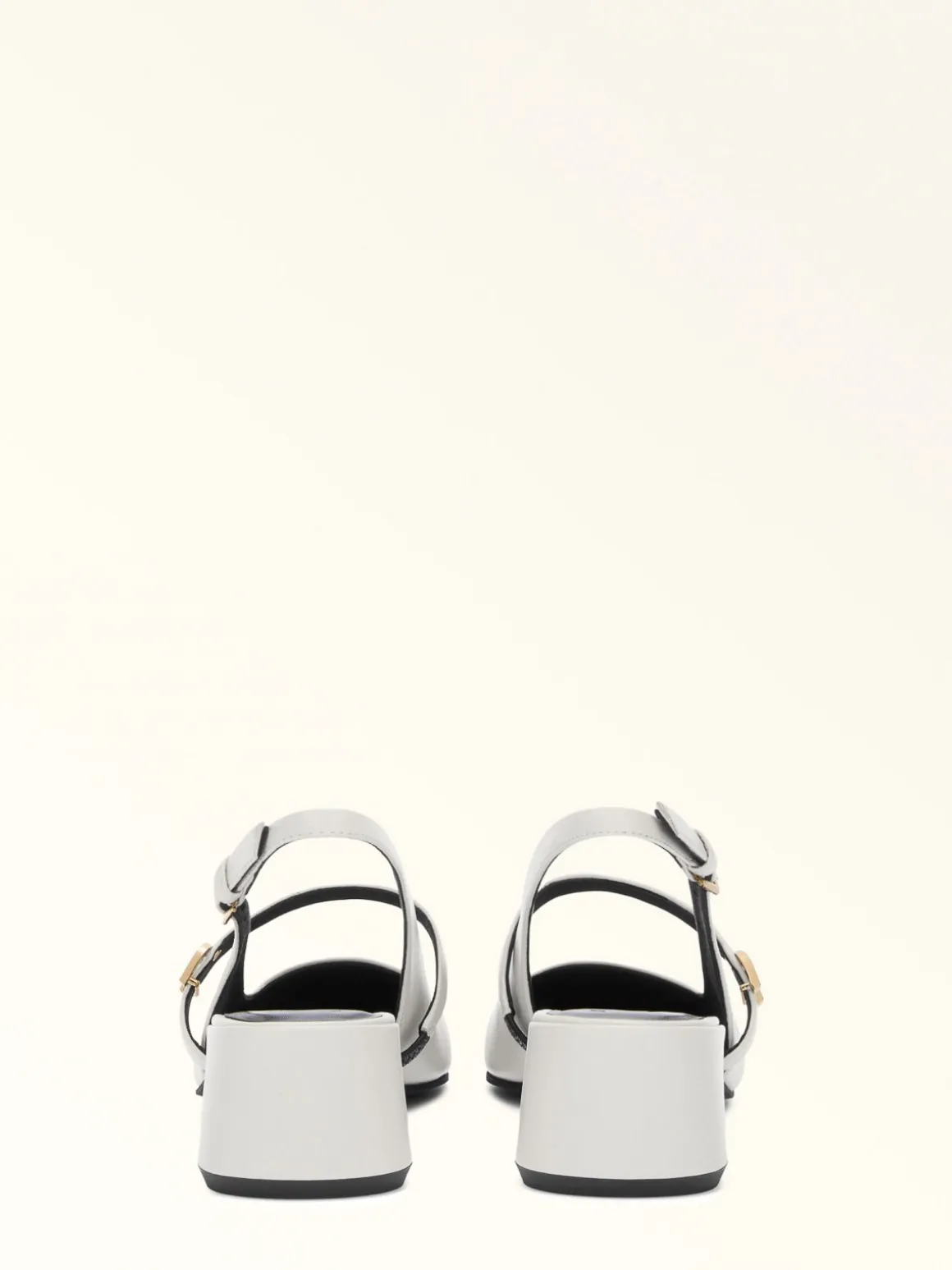 Scarpa Mary Jane In Pelle Colore Marshmallow