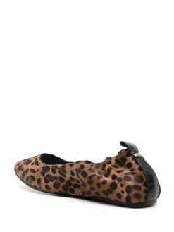 Scarpe ballerina per impronte leopardate
